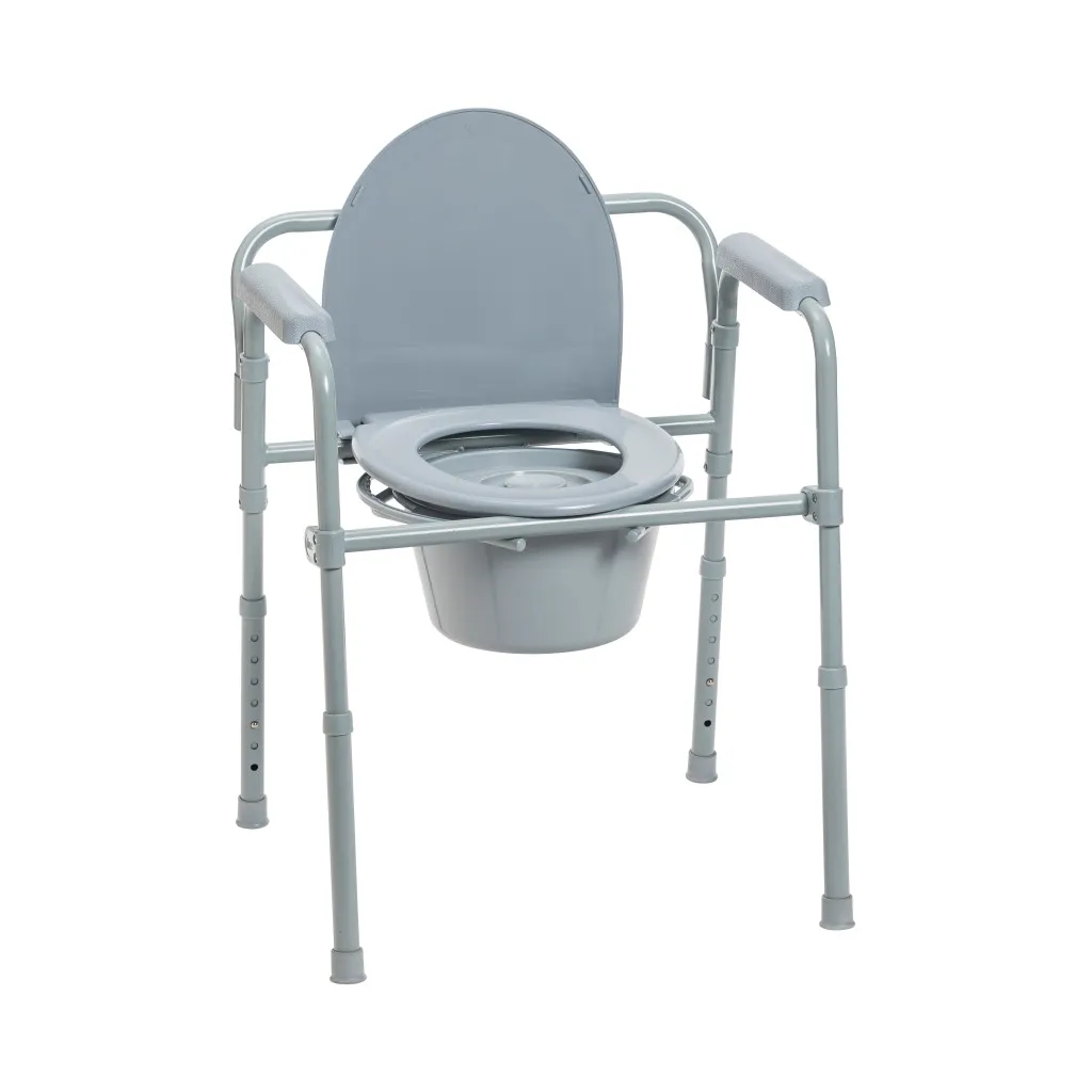 Folding Steel Commode